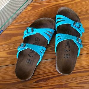 Ladies 6, Turquoise, Moorea Birkenstock Birki’s